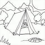 Get This Printable Camping Coloring Pages 63679 sketch template