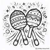 Maracas Coloring Pages  Free & Printable sketch template
