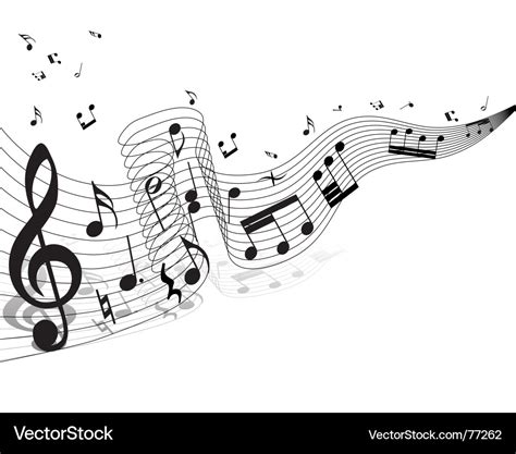 Musical staff theme Royalty Free Vector Image - VectorStock