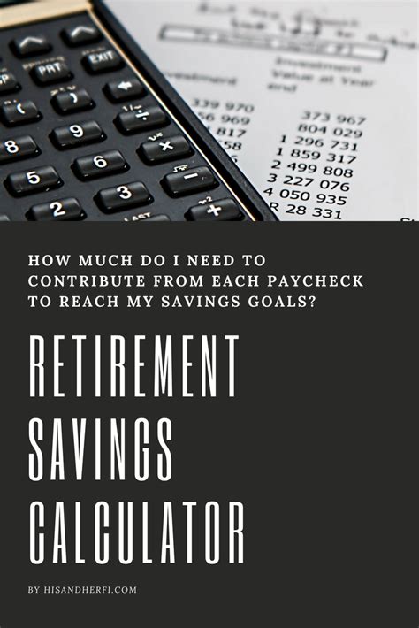 Retirement Savings Calculator: How Much Should I Contribute? | Savings ...