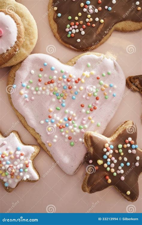 Christmas Cookies in Different Shapes Stock Photo - Image of heart, shape: 33213994