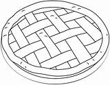 Pie coloring page  ColouringPages sketch template