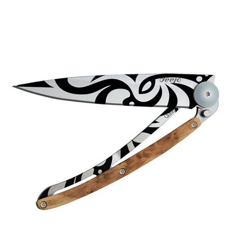 Deejo Tattoo Knife 37G - Tribal