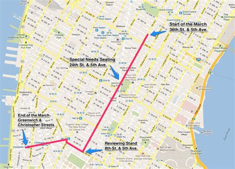 Route, map, details for New York City's 2016 LGBT Pride March in ...