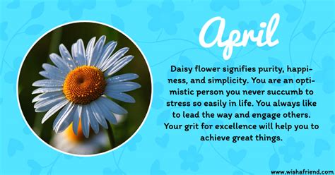 Your Birth Flower is April