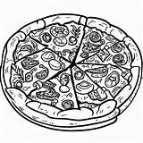 Pizza Free coloring page  Download Print Or Color Online For sketch template