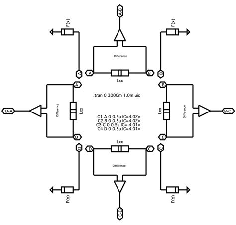 SPICE simulation circuit for Fig. 6 with results shown in Fig. 8. More... | Download Scientific ...