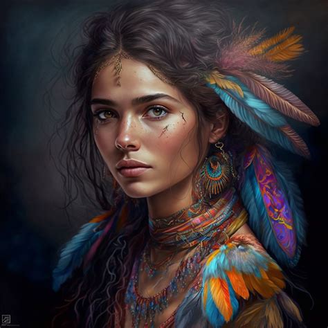Native American Artwork, Native American Indians, Fantasy Women, Fantasy Girl, Character ...