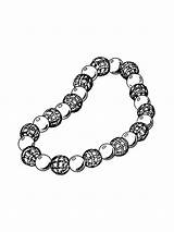 Bracelet coloring pages sketch template