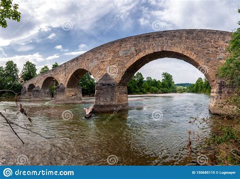 Historic Stone Bridge Over the River Thur Editorial Image - Image of ...