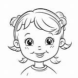 Coloring Pages Clipart Of Kid Faces Girl Heads Free Printable  sketch template