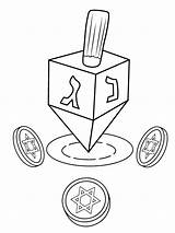 Dreidel coloring page 09 Färbung Seite  Kostenlose Druckbare sketch template