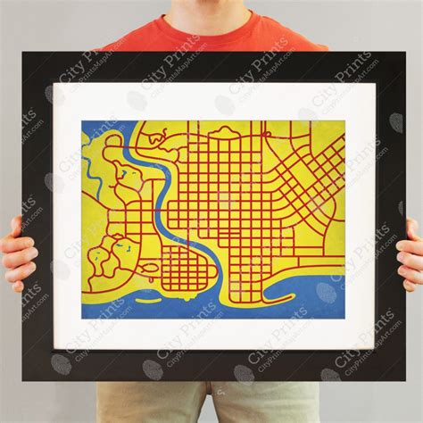 The Simpson, Springfield Map Art - City Prints