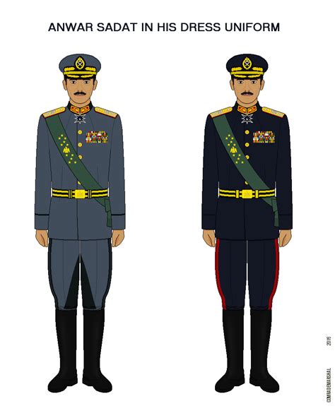 Anwar Sadat in His Dress Uniforms by ComradeMarshal on DeviantArt