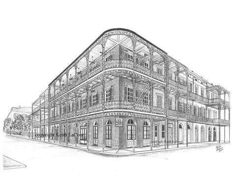 Labranche Building / New Orleans, LA | Pencil drawing by Kei… | Flickr