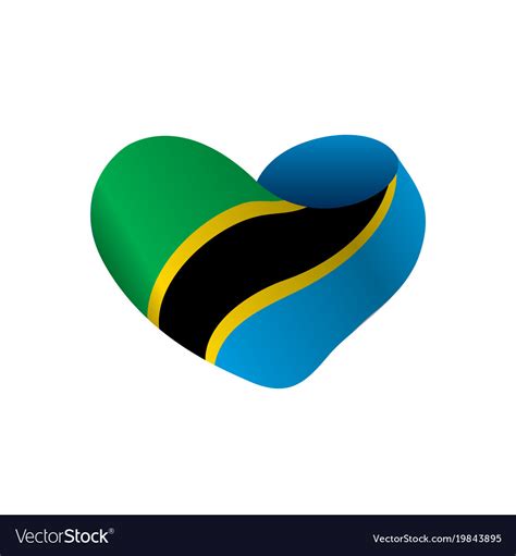 Tanzania flag Royalty Free Vector Image - VectorStock