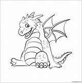 Cute Dragon Coloring Page  Free Printable Pages sketch template