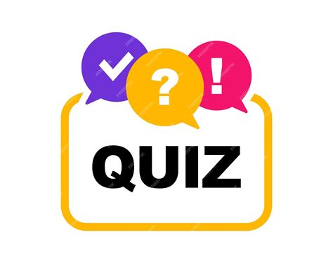 Premium Vector | Quiz logo quiz time label with question mark