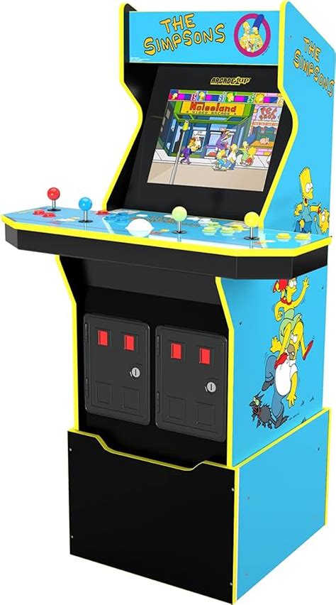 Arcade1UP The Simpsons Live Arcade Cabinet with Riser & Lit Marquee (4 Player) : Amazon.ca ...