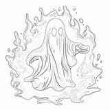 Ghost Coloring Page  Pages Mimi Panda sketch template
