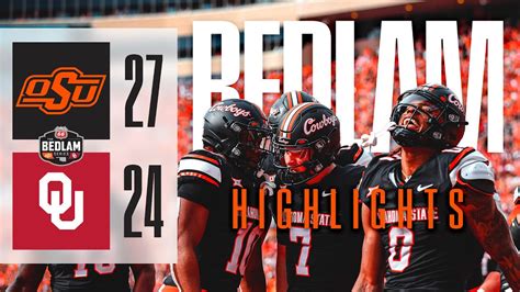 The Best in Oklahoma: Bedlam 2023 Highlights - Oklahoma State 27, OU 24 ...