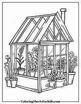 Greenhouse Coloring Pages Free PDF Printables  Sheets For Kids sketch template
