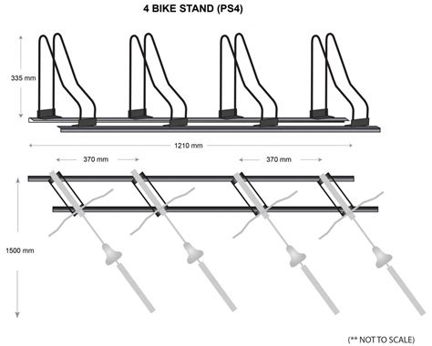 Bike Parking Stands – 4 Bicycle - Bike Stands