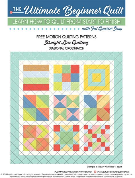 Free Motion Quilting Patterns | Free PDF by Fat Quarter Shop | Fat ...