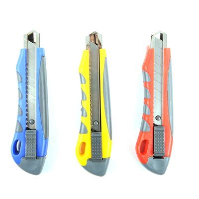 Utility Knife Rubber Grip 3pc Set