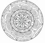 Printable Adult Complex Coloring Pages Mandala sketch template