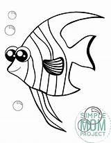 Angelfish Coloring Page sketch template