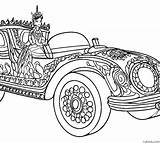 Princess Car Coloring Page » Turkau sketch template