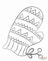 Christmas Mitten coloring page  Free Printable Coloring Pages sketch template