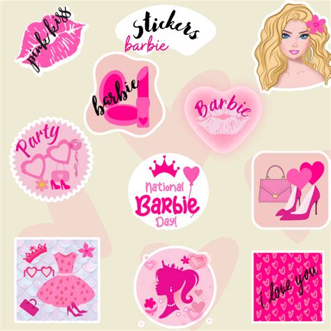 Barbie Stickers Printable