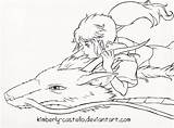 Spirited Away Chihiro And Haku By Dark Bahamut Zero On DeviantArt  sketch template