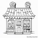 Candy Shop Coloring Pages  Free & Printable sketch template