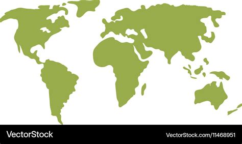 World map icon Royalty Free Vector Image - VectorStock