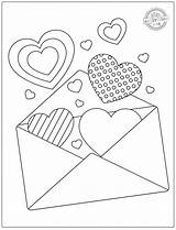 Valentines Day Coloring Pages Hearts sketch template