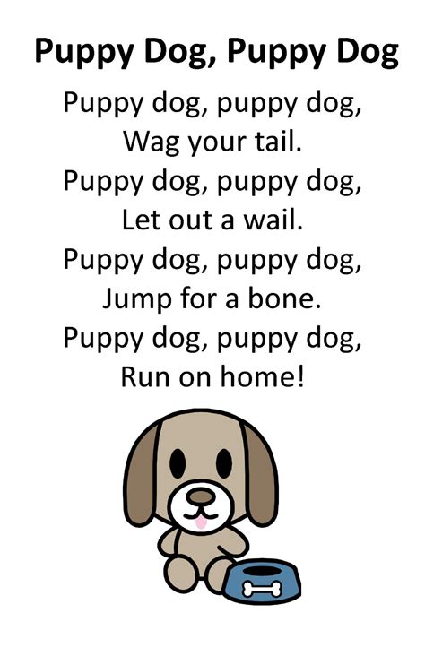 dog rhyme for ambiguous o sound if teaching as abstract vowel. | Preschool songs, Kids poems ...