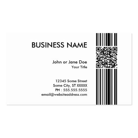 barcode QR code Business Card | Zazzle