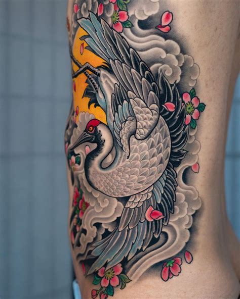 Japanese Tattoo | World Tattoo Gallery | Crane tattoo, Tattoos, Japanese tattoo