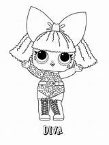 Diva LOL Surprise Doll coloring Page  Download Print Or Color Online sketch template