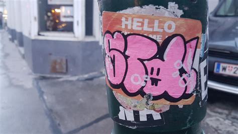 Hello My Name Is Graffiti Sticker