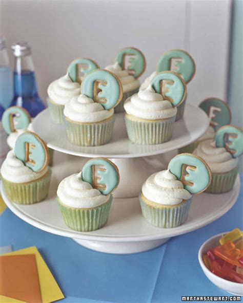 Vanilla Letter Cupcakes Recipe | Martha Stewart