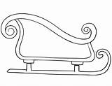 Christmas Sleigh Coloring Page sketch template
