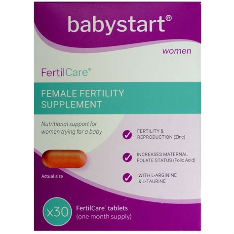 Female Fertility Vitamins Supplements FertilCare 30 Tablets + 10 ...