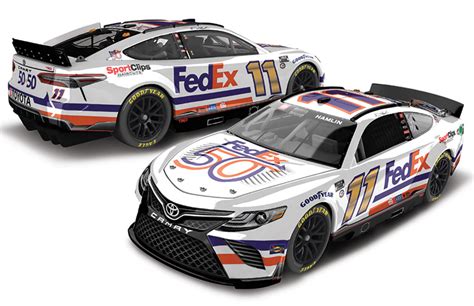 2023 Denny Hamlin #11 FedEx 50th NASCAR 1/24 Diecast