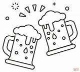 Clinking Beer Mugs coloring page  Free Printable Coloring Pages sketch template