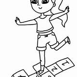 Hopscotch Coloring Pages Printable For Free Download sketch template