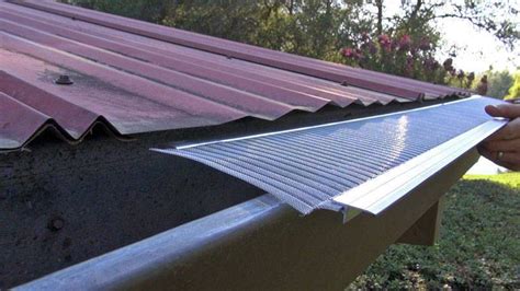 Corrugated Metal Roof – Stainless Steel Gutter Guard